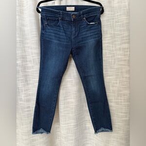LOFT Outlet Deep Indigo Cropped Jeans - Modern Skinny